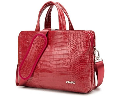 CROCO LEATHER MESSENGER HANDBAG - Laptop Bags Australia