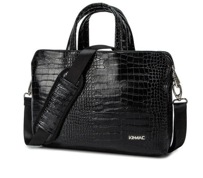 CROCO LEATHER MESSENGER HANDBAG - Laptop Bags Australia