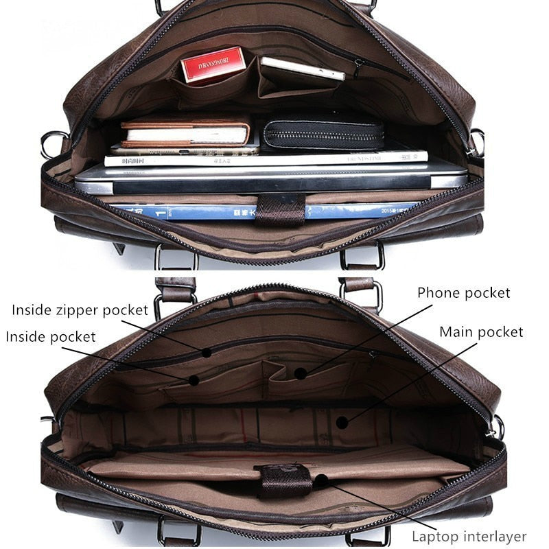 Leather Messenger Bag For Men - Laptop Bags Canada