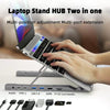 Laptop Cooling Stand + Docking station up to 15.6 inches