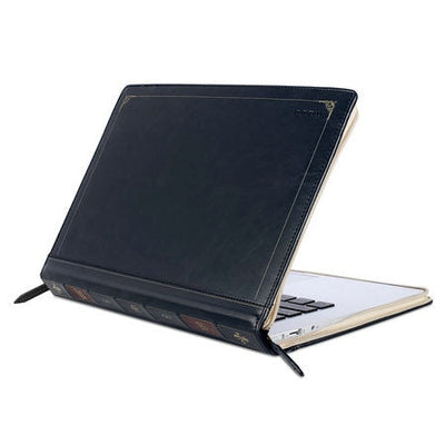 Book Cover Leather Laptop Sleeve for MacBook - Laptop Bags Australia