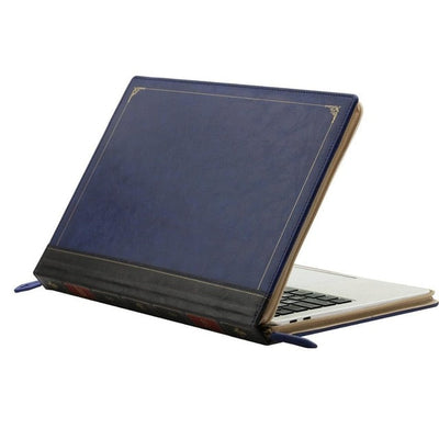 Book Cover Leather Laptop Sleeve for MacBook - Laptop Bags Australia