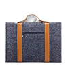 Leather Strip Wool Laptop Sleeve 15-inch - Laptop Bags Australia