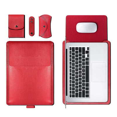 Leather Sleeve Set With Support Frame for MacBook 15-inch - Laptop Bags Australia