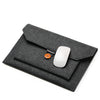 The Buttoned Wool Laptop Sleeve - Laptop Bags Australia