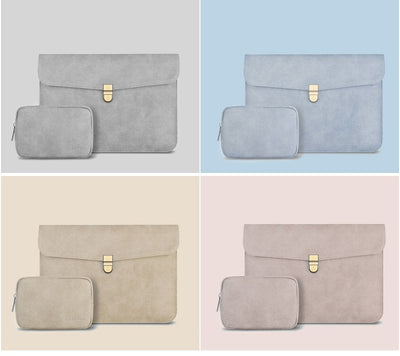 Eliza Leather Laptop Sleeve Set - Laptop Bags Australia