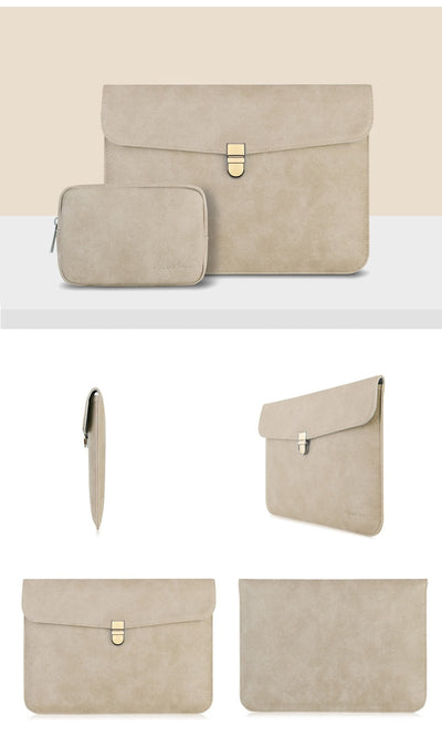 Eliza Leather Laptop Sleeve Set - Laptop Bags Australia