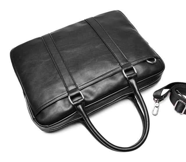 The Agent Leather Laptop Briefcase - Laptop Bags Australia
