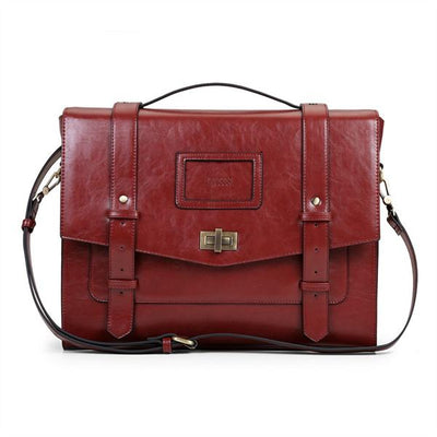 The Woman Scholar Leather Laptop Bag - Laptop Bags Australia